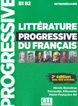 Littérature progressive du français - Niveau intermédiaire (B1/B2) - Livre + CD - 2ème édition - 9782090351798 - front cover
