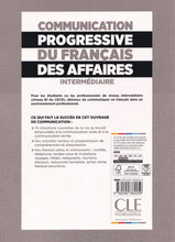 Communication progressive du francais des affaires : Livre intermediaire - 9782090382259 - back cover