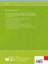 Netzwerk neu A2.1 - 9783126071628 - Back Cover