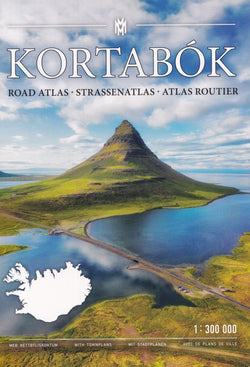 Iceland Road Atlas 1:300 000 Kortabok 2021-23 - comprehensive edition - 9789979344131 - front cover