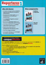 Reporteros internacionales 1 - Edición híbrida - Libro del alumno + audio MP3. A1 - 9788419236395 - back cover