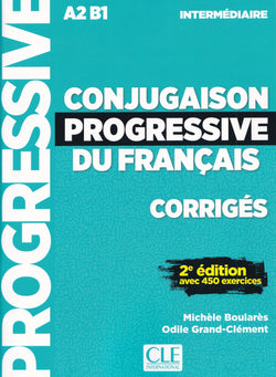 Conjugaison progressive du français - Niveau intermédiaire (A2/B1) - Corrigés - 2ème édition - 9782090384512 - front cover