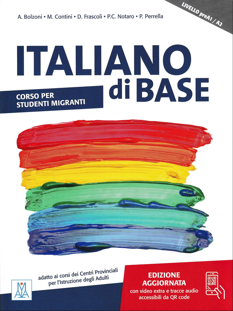 ITALIANO di BASE preA1/A2 – edizione aggiornata + online audio/video - 9788861827615 - front cover