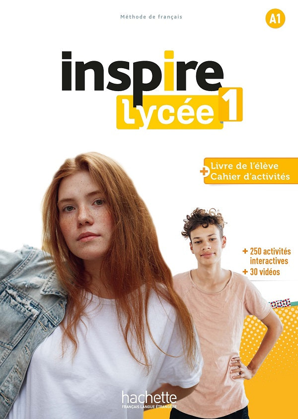 Inspire Lycée 1 - PACK Livre de l'eleve + cahier d'activites + online. A1 - 9782017189077 - front cover