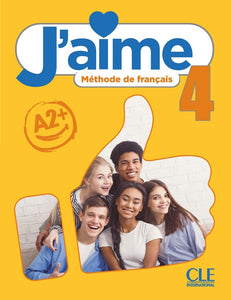J'aime 4 - Niveau A2 - Livre de l'élève + Audio en ligne - 9782090358988 - front cover