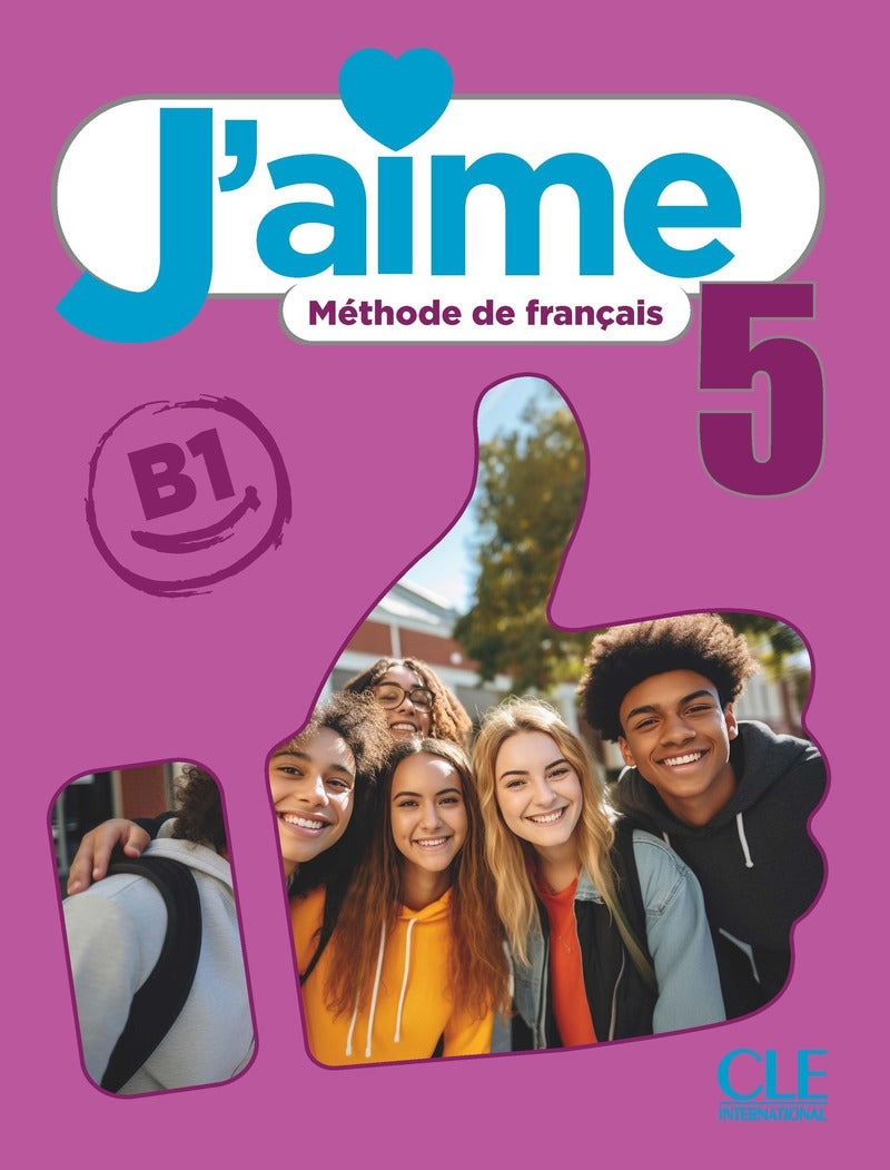 J'aime 5 - Niveau B1 - Livre de l'élève + audio téléchargeable - 9782090362169 - front cover