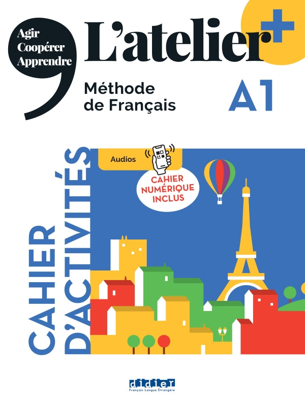L'atelier + A1 - Cahier + numérique inclus - 9782278108176 - front cover