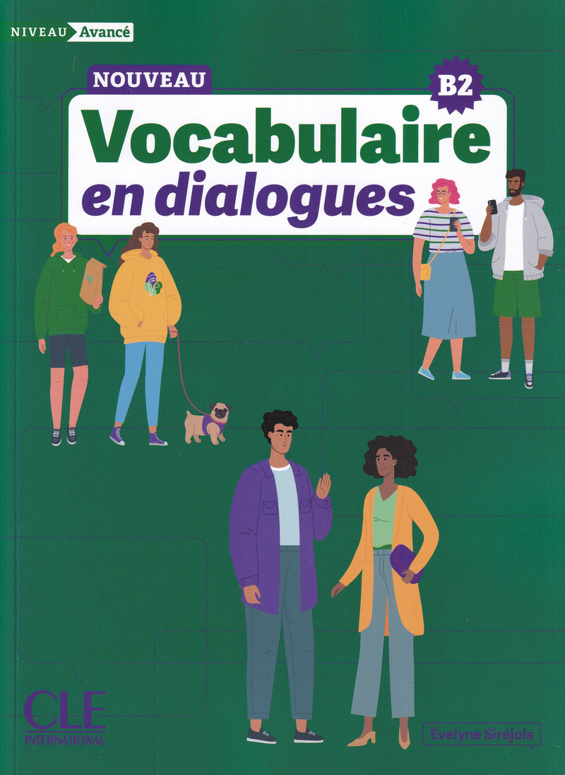 Le Nouveau Vocabulaire en dialogues - Niveau débutant (B2) - Livre + Audio en ligne - 9782090398236 - front cover