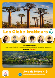 Les Globe-trotteurs 4 – Édition hybride – Livre de l’élève + audio MP3. A2
