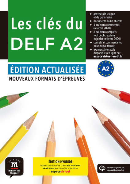 Les clés du DELF A2. Édition actualisée hybride. Livre de l'élève - 9788411573801 - front cover