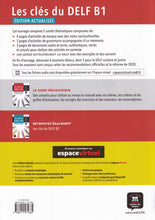 Les clés du DELF B1 Édition actualisée hybride – Livre de l’élève - 9788411571685 - back cover