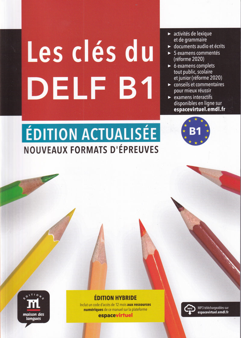 Les clés du DELF B1 Édition actualisée hybride – Livre de l’élève - 9788411571685 - front cover