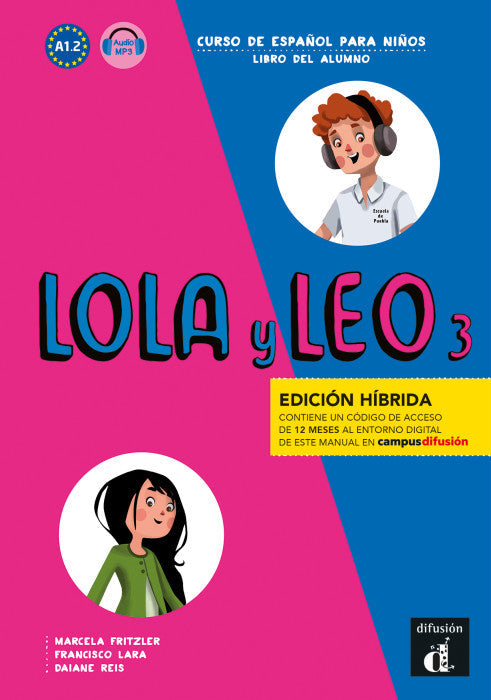 Lola y Leo 3 - Edición híbrida - Libro del alumno + audio MP3 - 9788419236487 - Front cover