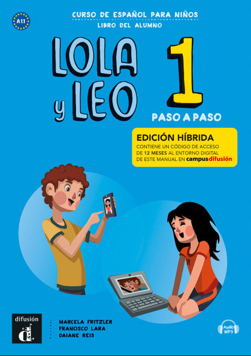 Lola y Leo Paso a paso 1 - Edición híbrida - Libro del alumno + audio MP3 - 9788419236494 - Front cover