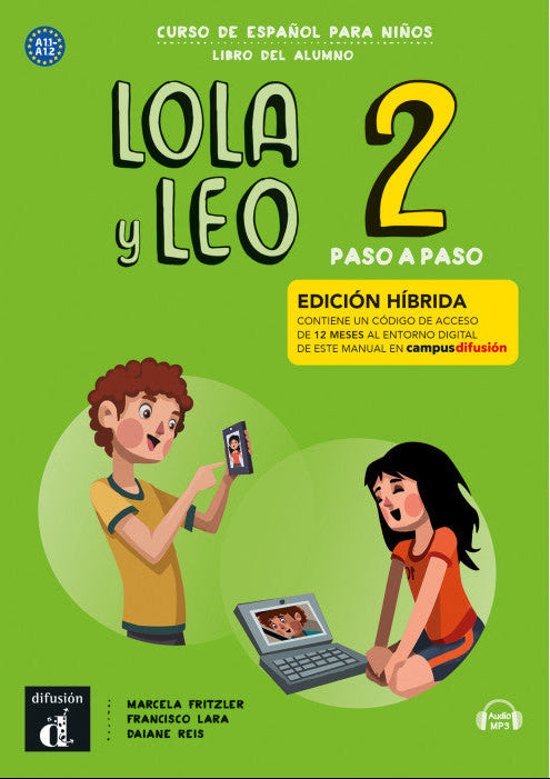 Lola y Leo Paso a paso 2 - Edición híbrida - Libro del alumno + audio MP3 - 9788419236500 - front cover 