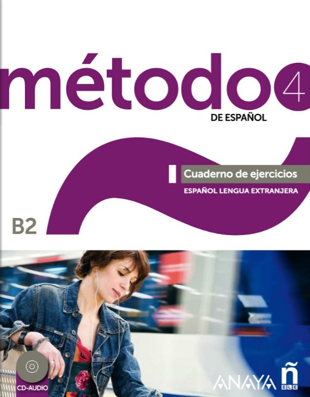 Método 4 de español (B2). Cuaderno de ejercicios + Audio download - 9788414317488 - front cover
