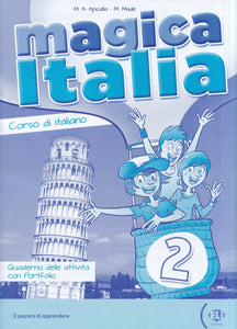 Magica Italia 2 - Quaderno delle attività con Portfolio - 9788853614896 - front cover