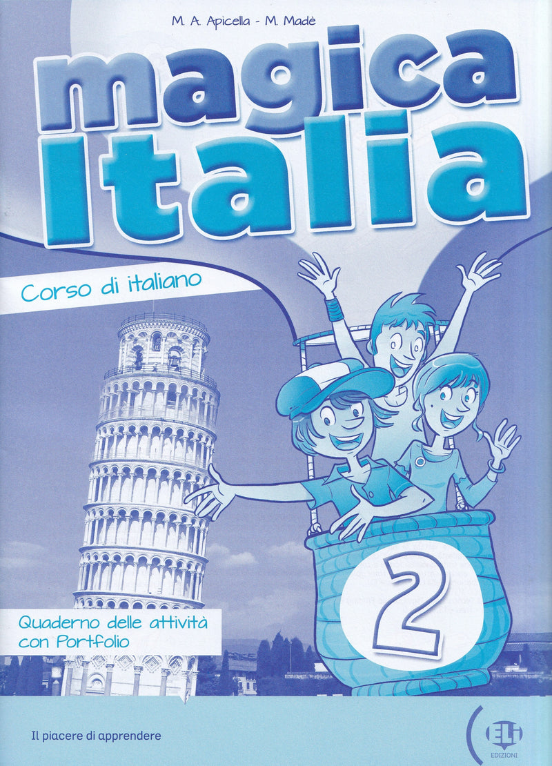 Magica Italia 2 - Quaderno delle attività con Portfolio - 9788853614896 - front cover