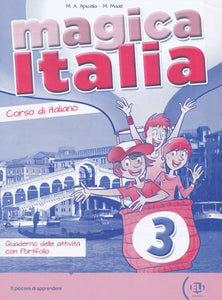 Magica Italia 3 - Quaderno delle attività con Portfolio - 9788853614940 - front cover