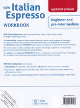 NEW Italian Espresso - WORKBOOK + audio - Beginner and pre-intermediate - Updated - A1-A2- 9788861827288 - back cover
