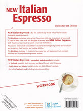 NEW Italian Espresso WORKBOOK - intermediate/advanced - 9788861825758 - back cover