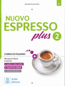 NUOVO Espresso plus 2 - book + interactive ebook - 9788861828544 - front cover
