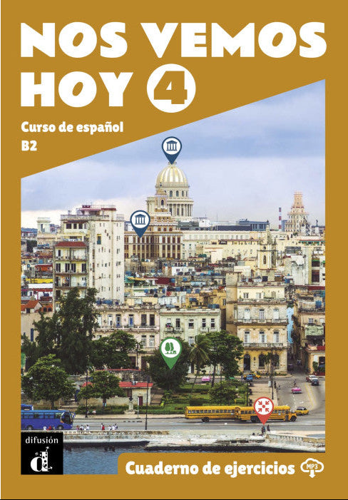 Nos vemos hoy 4 - Cuaderno de ejercicios + audio MP3 - 9788418907777 - front cover