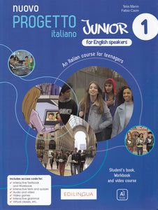 Nuovo Progetto italiano Junior 1. For English speakers. A1 - 9791259802668 - front cover