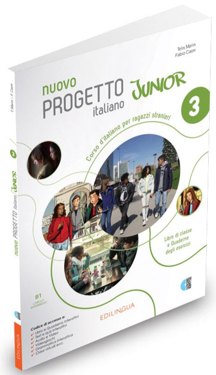 Nuovo Progetto italiano Junior 3 - Libro di classe e Quaderno degli esercizi - 9791259801630 - front cover