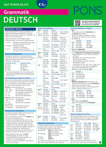 PONS Grammatik auf einen Blick Deutsch - 9783125618978 - front cover