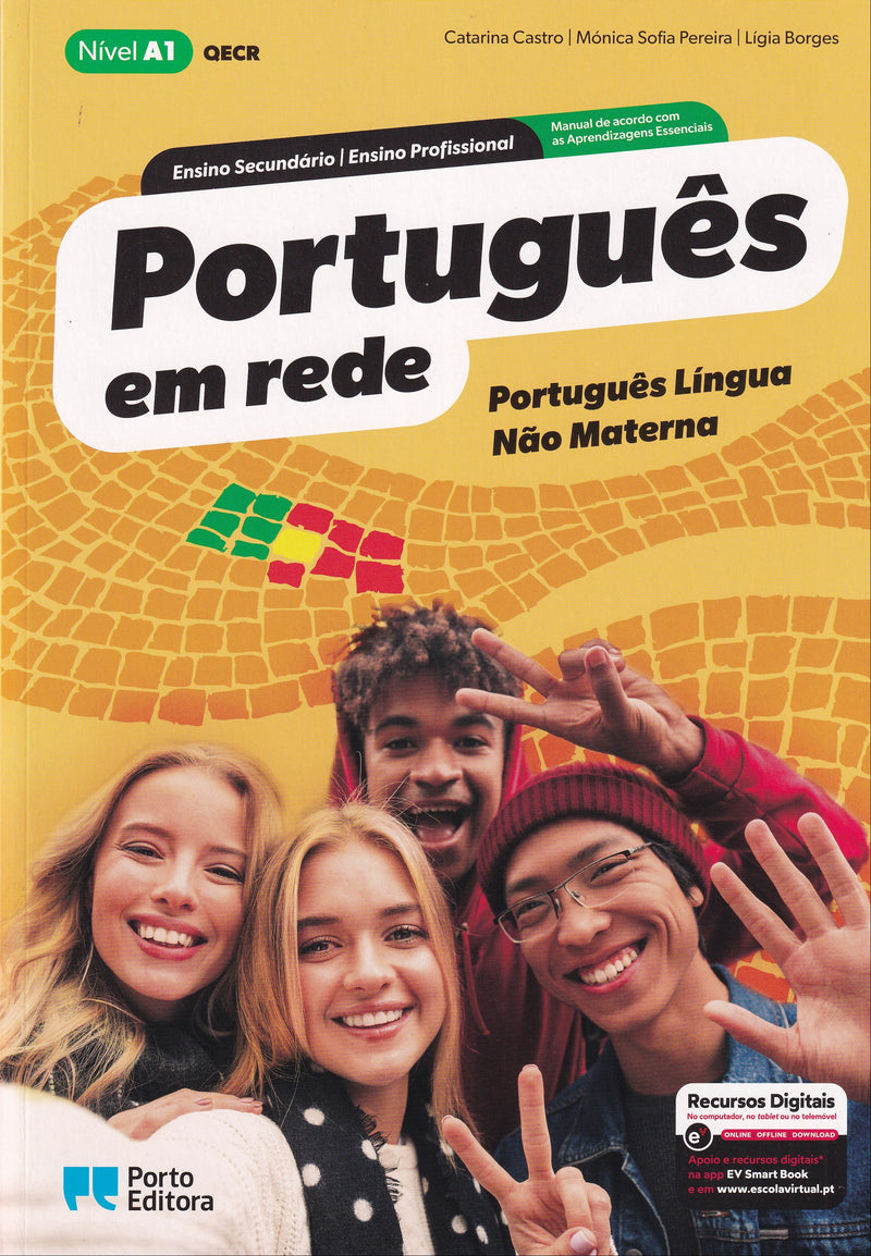 Português em Rede - Nível A1 + digital -  Português Língua Não Materna -9789720170170 - front cover