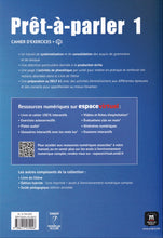 Prêt-à-parler 1 –  Cahier d’exercices + audio MP3. A1 - 9788411570046 - back cover