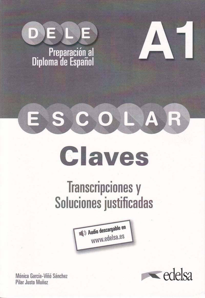 Preparación al DELE escolar A1. Libro de claves y trancripciones - 9788490816998 - front cover