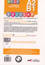 Preparación al DELE escolar A2/B1 - libro del alumno - 9788490816776 - back cover