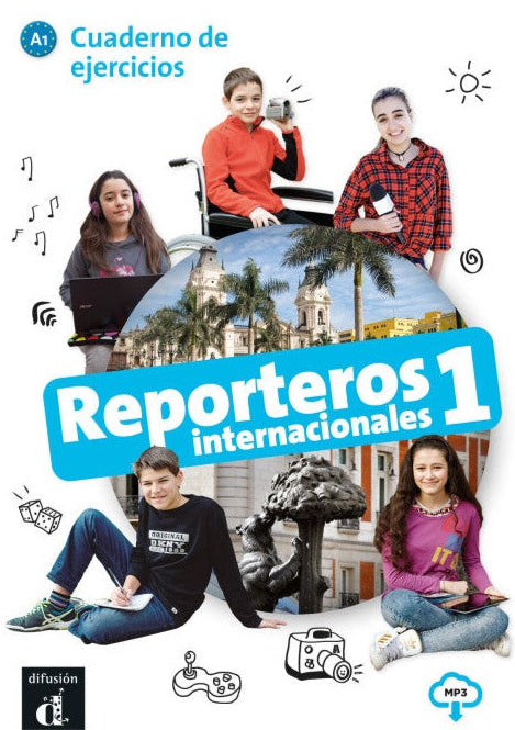 Reporteros internacionales 1 - Cuaderno de ejercicios + audio download. A1  - 9788416943777 - front cover