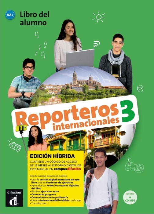 Reporteros internacionales 3 - Edición híbrida - Libro del alumno - 9788419236418 - Front cover