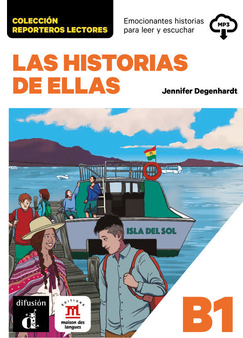 Reporteros lectores: Las historias de ellas. Livre + audio. B1 - 9788411576956 - front cover