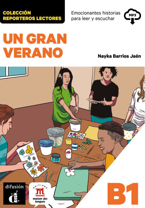 Reporteros lectores: Un gran verano. Livre + audio. B1 - 9788411576949 - front cover