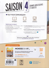 Saison 4 - Niv. B2 - Livre + DVD-rom - 9782278113347 - back cover