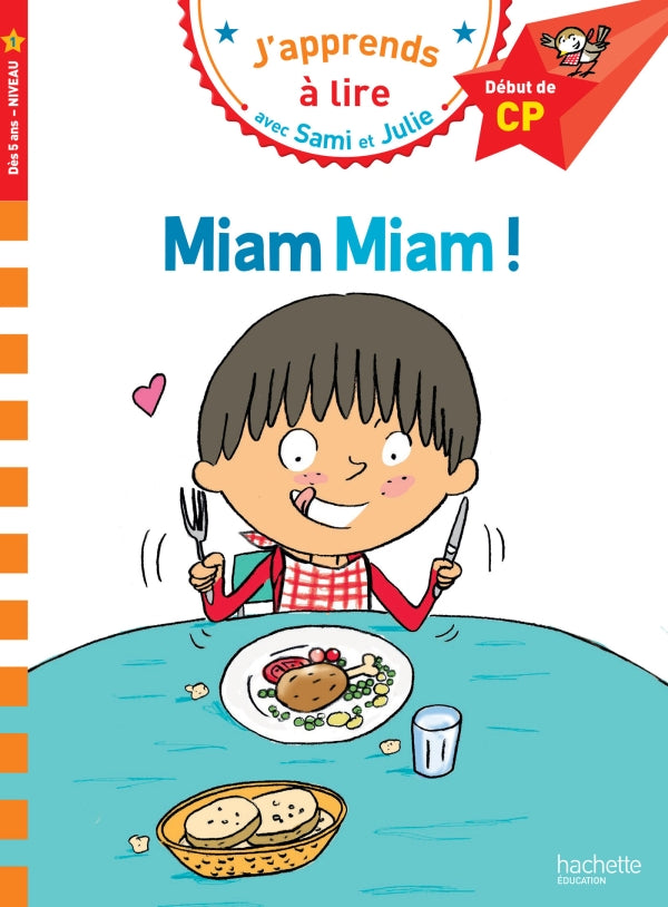 Sami et Julie CP Niveau 1 Miam Miam ! - 9782012706170 - front cover