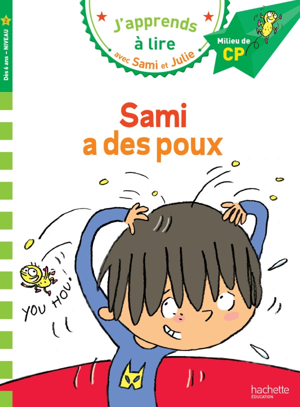 Sami et Julie CP Niveau 2 Sami a des poux - 9782012706194 - front cover