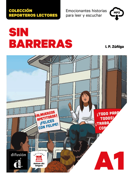 Sin barreras. Reporteros lectores + audio download - 9788411573665 - front cover