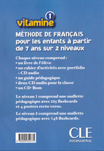 Vitamine 1 - Livre de l'élève - 9782090354775 - back cover