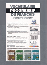 Vocabulaire progressif du français - Niveau perfectionnement C1/C2 + CD - 9782090384536 - back cover