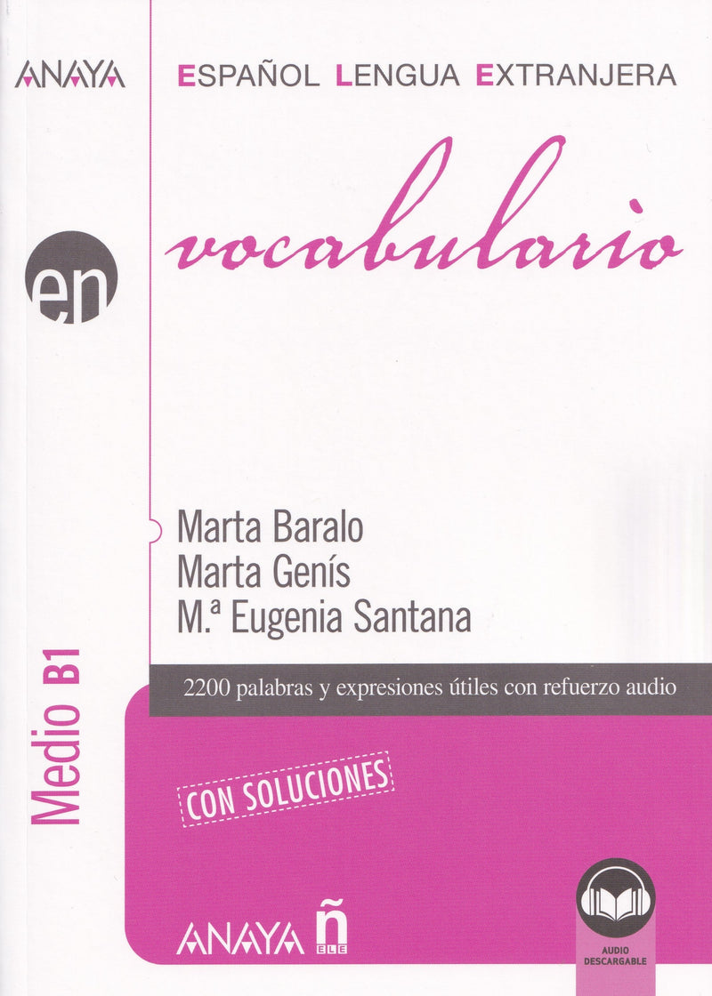 Vocabulario. Nivel Medio B1 - 9788414315781 - front cover