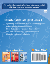 Japonés ¡Desde Cero! 1 - 9780989654517 - Back cover