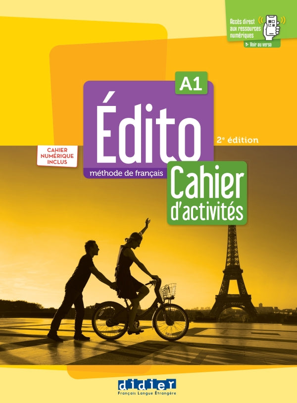 Édito A1 - édition 2022-2024 - Cahier + numérique inclus - 9782278104529 - front cover