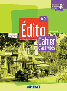 Édito A2 - Cahier d'activites + numérique inclus - 9782278104130 - front cover