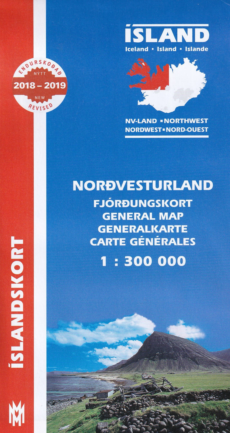 North West Iceland Map 1:300 000 - 9789979338246 - front cover