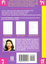 Thai for Intermediate Learners - Book & Audio CD 9781887521451 - back cover